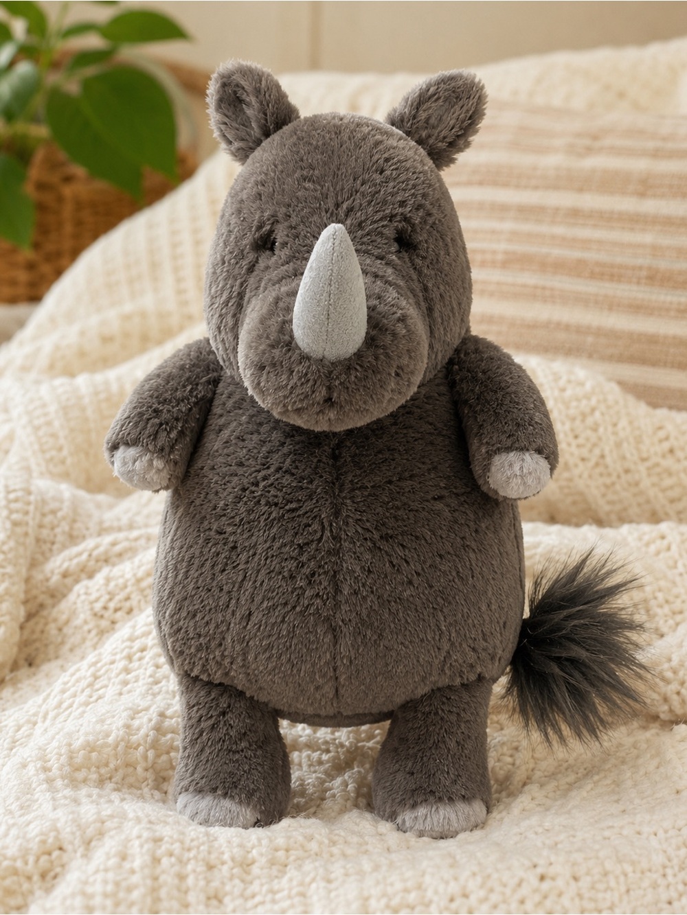 Jellycat Roderick Rhinoceros Grey Rhino 37cm